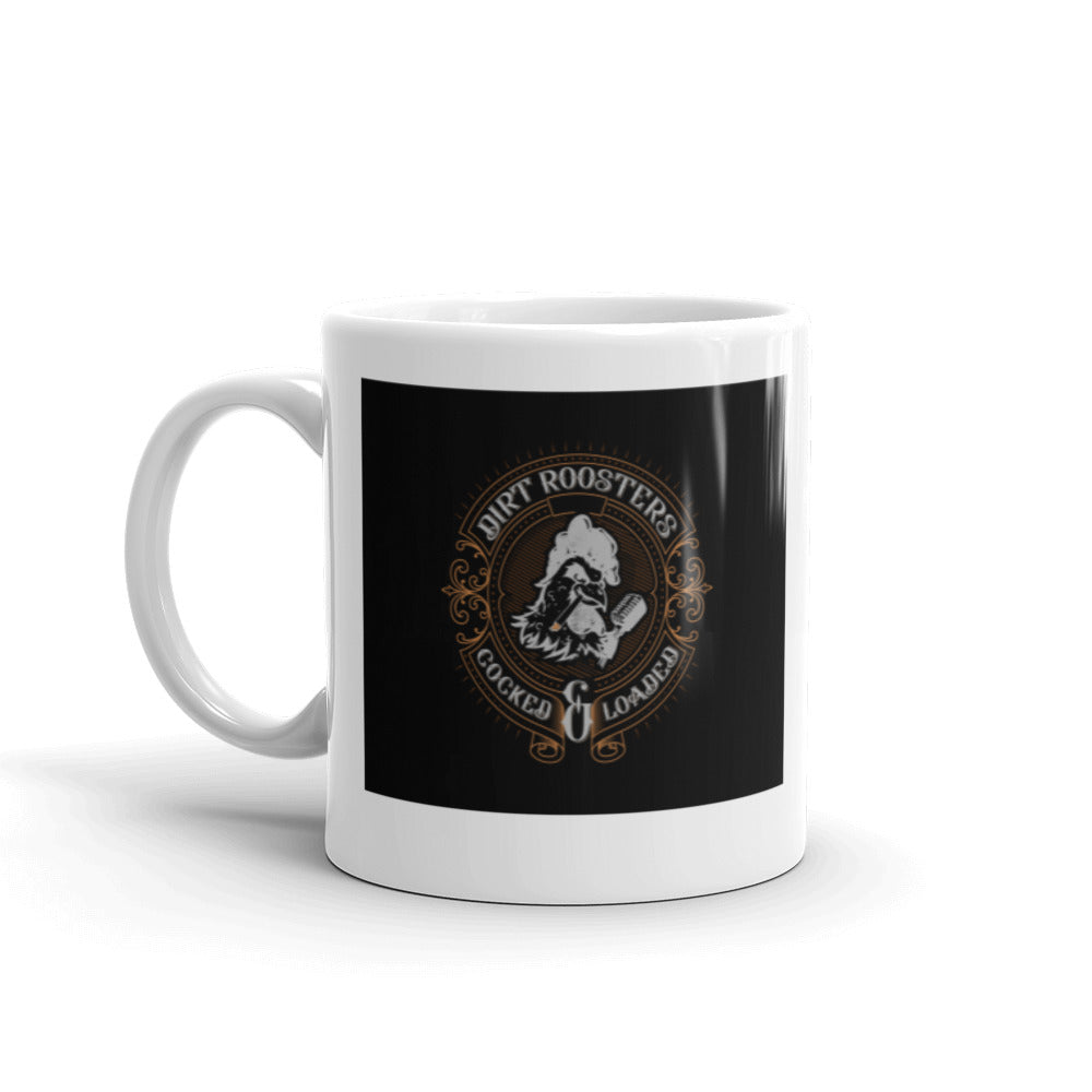 White glossy mug
