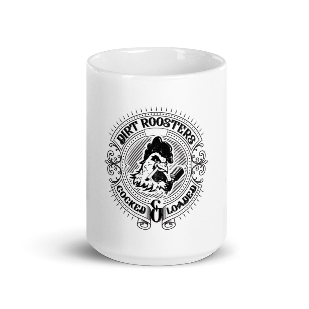 White glossy mug