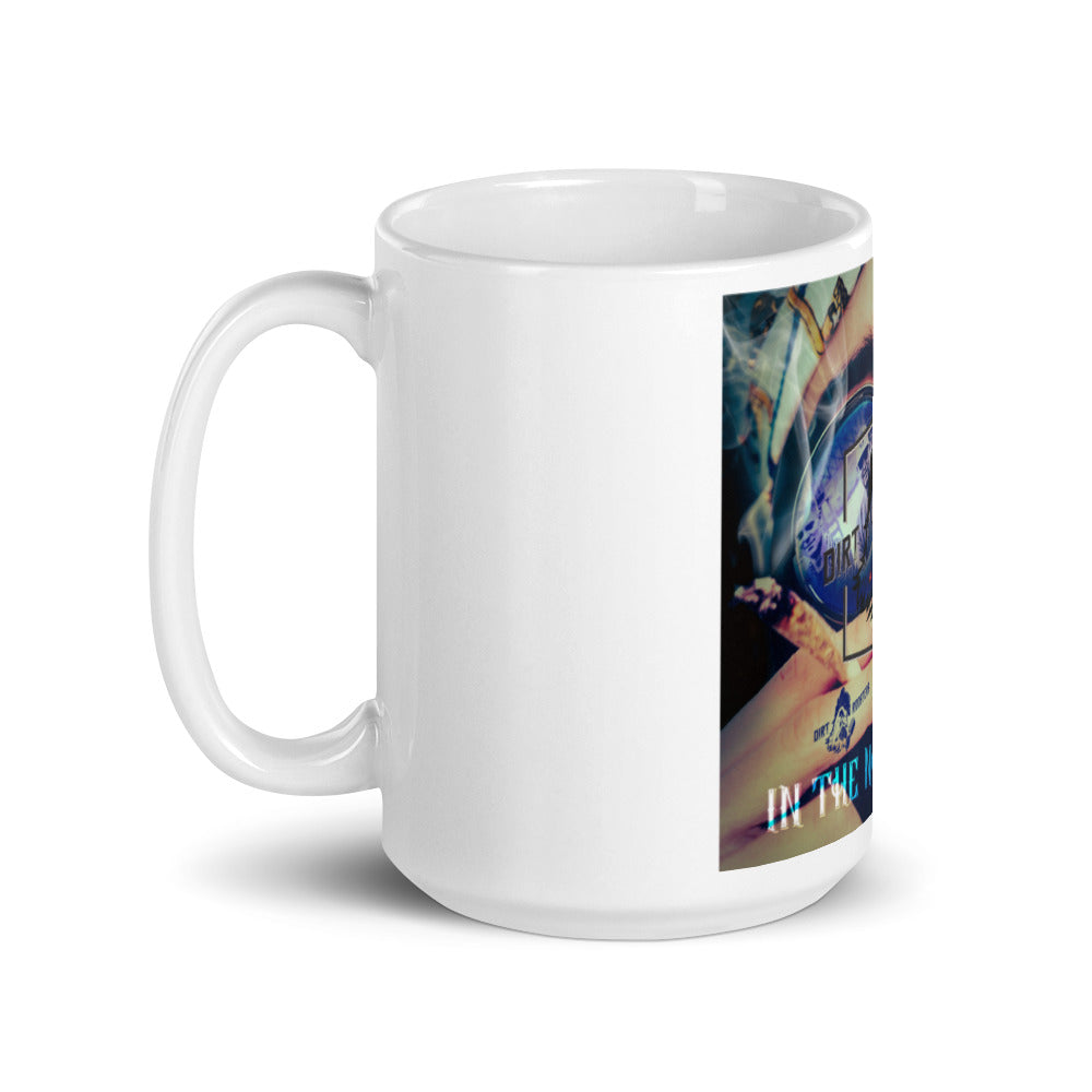 White glossy mug